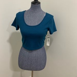 Timing Adriatic Sea Blue Back cross Crop top